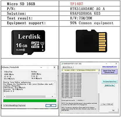 Factory Wholesale Micro SD Card 16GB U1 Pack of 10 in Bulk Micro SDHC with SD Adapter Produced by Authorized Licencee(16GB)
