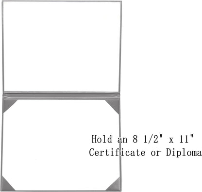 Smooth Diploma Certificate Cover 8 1/2" x 11" Silver