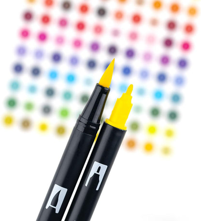 Tombow Dual Brush Marker 10-Piece Set: Primary