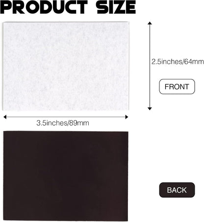 Magnetic Sheets with Adhesive for Wallet Size Pictures,2.5x3.5-80 Pack,Bulk Self Adhesive Backing,Create Picture Magnets for Refrigerator,Peel and Stick on,Decoration Your Home and Classroom