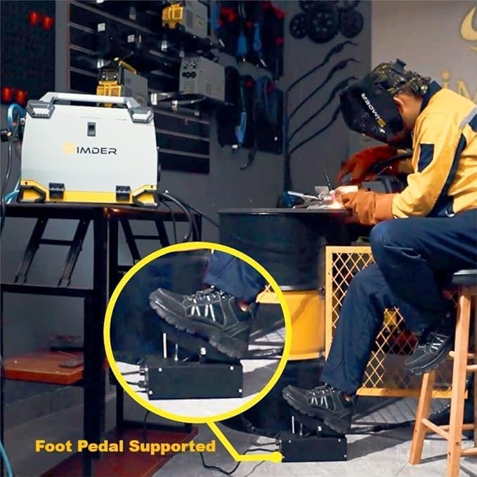 SSIMDER MIG Welder 200A Plasma Cutter Welder Combo 10 in 1 multiprocess welder Pulse MIG/Gas MIG/Flux Core/HF TIG/Stick/Cut Aluminum Welder With Spool Gun for Home DIY Outdoor