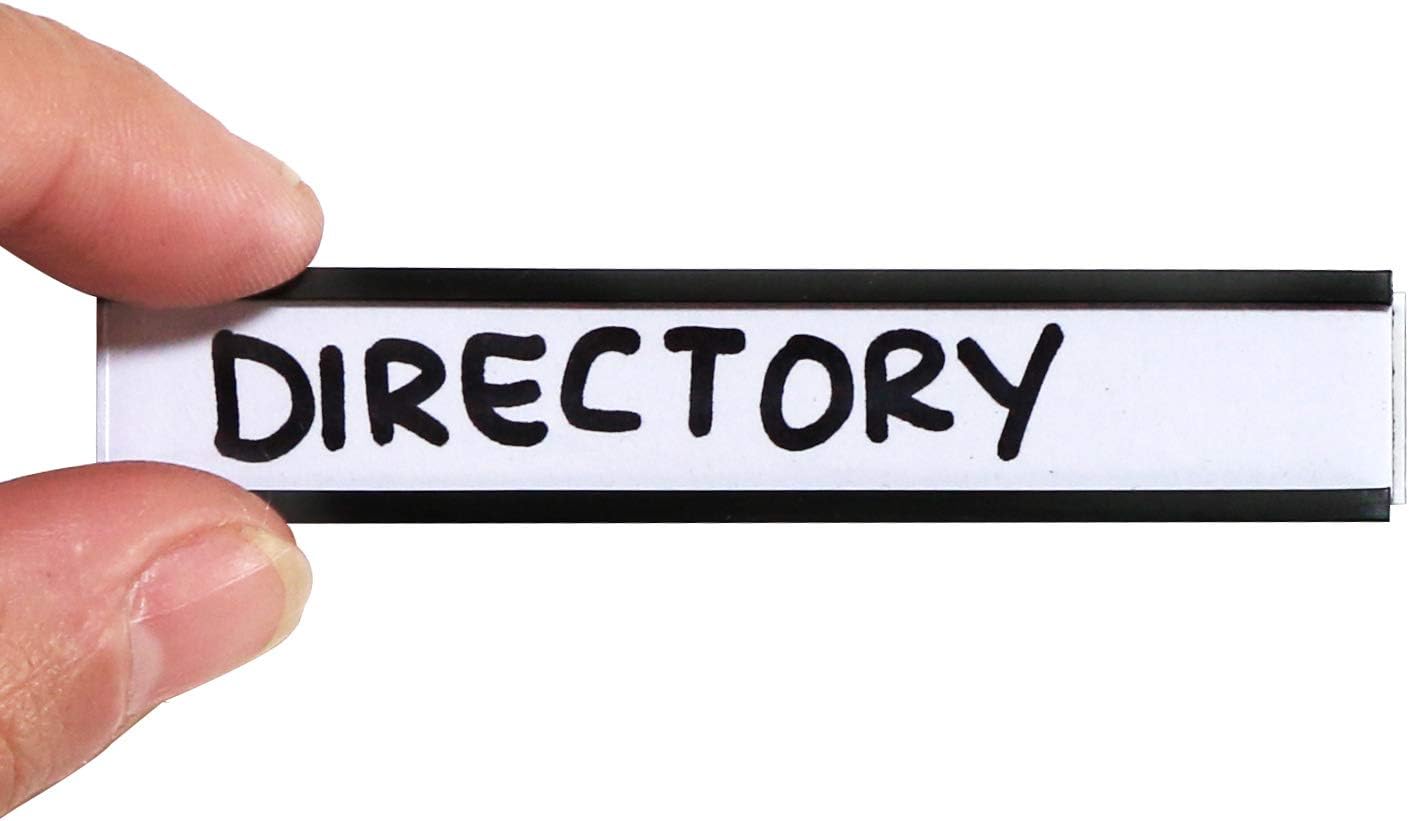 SmartSign Pack of 25 Magnetic 'C' Channel Label Holders | 0.5" x 3"