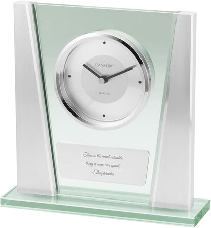 THINGS REMEMBERED Engraved Modern Glass Clock (Free Customization)