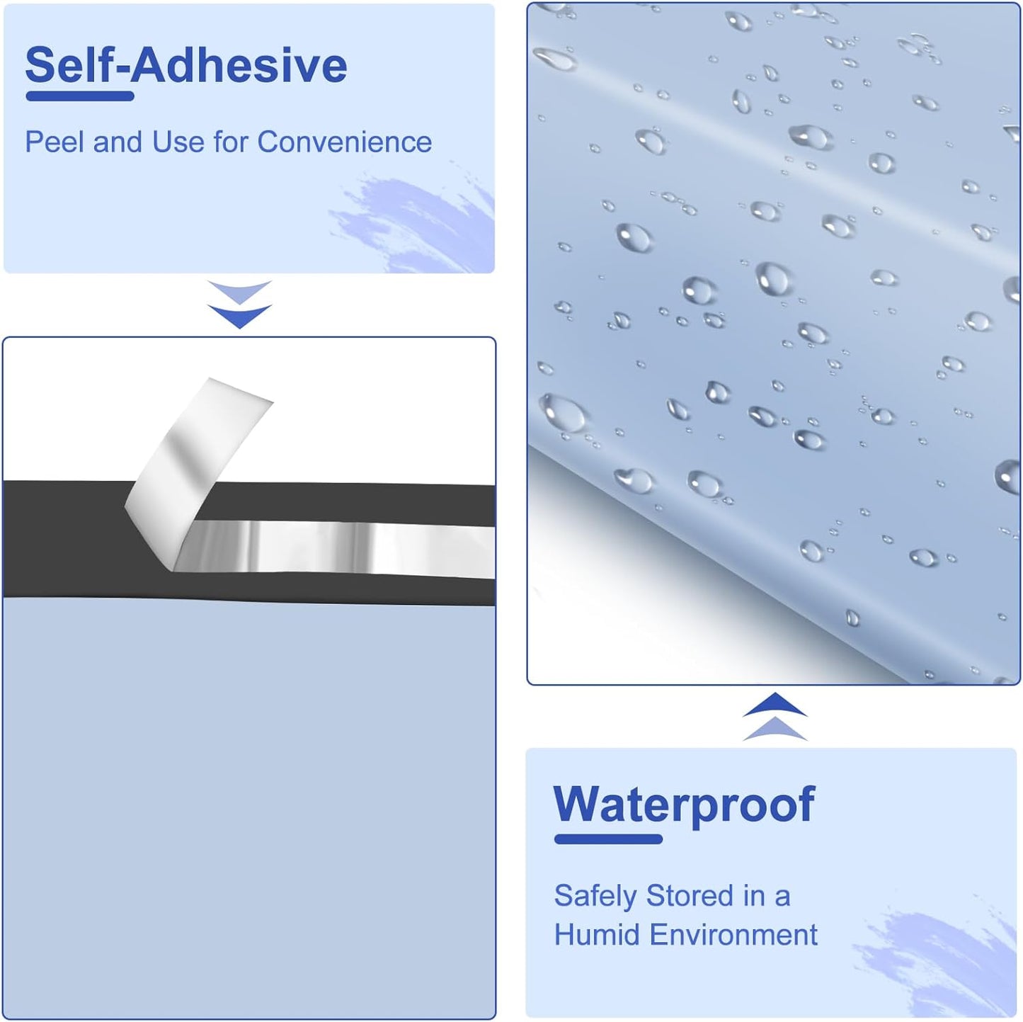 Poly Mailers 14.5x19, Large Poly Mailers 100 Pack, Shipping Mailers with Self Seal Adhesive, Waterproof and Tear-Proof Mailers Poly Bags for Small Business (Light Blue）