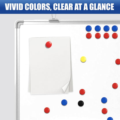 27-Piece Soccer Magnets - 2 Team Sport Goal Player Magnets for Magnetic Clipboard Coach Board, Compatible with Magnetic Whiteboard & Coach Board