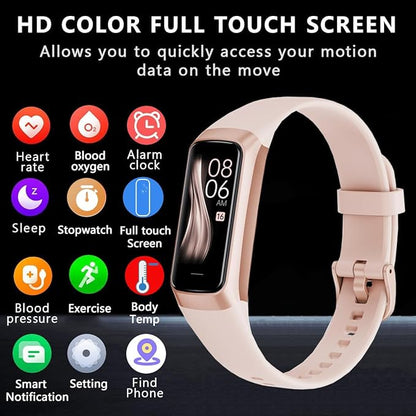 Fitness Tracker with 24/7 Heart Rate Blood Oxygen Sleep Monitor,Activity Tracker with 1.1" AMOLED Touch Color Screen, Multiple Sport Modes Step Counter,IP68 Waterproof for Women Men