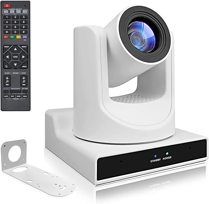 PTZ Camera,30X Optical Camera with IP Live Streaming with Simultaneous 3G-SDI and USB Video Output and Auto-Tracking/Zoom Video/POE/1080P Full HD,HDMI PTZ Camera for Conferences, Church, Teaching