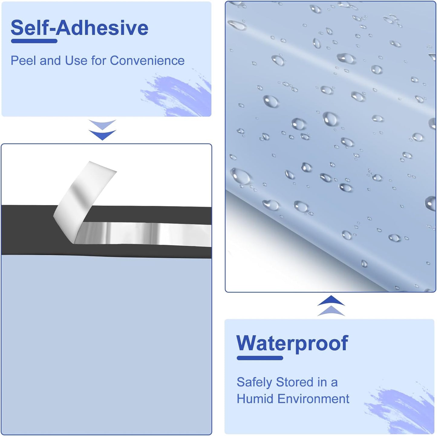 120PC Poly Mailers 6x9 Inch Light Blue Mailing Envelopes Bags Shipping Bags with Self Adhesive Waterproof and Tear-Proof Postal Bags