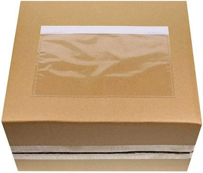 7.5'' x 5.5'' Packing List Pouches, Shipping Label Envelopes Clear Adhesive Top Loading Packing List - 50 Pack