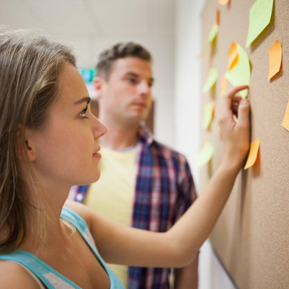 Lockways Large 60" x 36" Large Cork Board Bulletin Board, Framed CorkBoard, Wall-Mounted Notice Message Pin Board, Silver Aluminium Framed