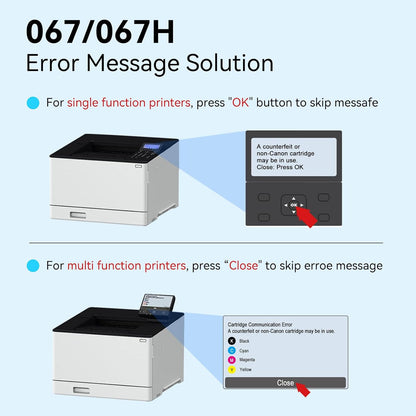 LEMERO UEXPECT 067H High Yield Toner Cartirdge Set Compatible Canon 067H 067 Toner for Color ImageClass MF656Cdw MF654Cdw LBP633Cdw LBP632Cdw MF653Cdw Printer Ink, 4 Pack