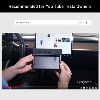 TAPTES USB Hub 5 in 1 Ports for Tesla Model 3 Before June 2020(Not Fit for Model Y),Dashcam & Sentry Mode Viewer USB Hub dongle USB (Not Fit for Tesla Model 3 Produced After June 2020)