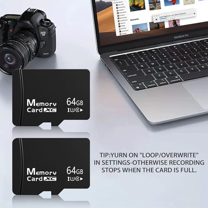 2-Pack 64GB MicroSDXC Memory Cards with SD Adapter & Universal USB Reader, V30 U3 Rated, 4K Video Recording Cards for Security Cams, Tablets & Dash Cams