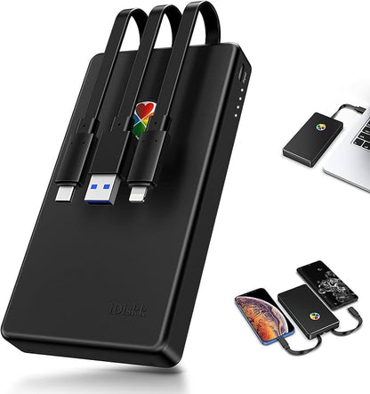 iDiskk App-le Certified 1TB External Hard Drive for iPhone 15/16, iPad & MacBook Backup Photos, Videos, Music & Docs Compatible with iOS & Android Portable Storage for All Your Digital Files
