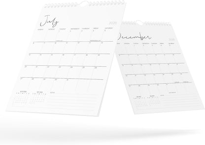 Karto Wall Calendar 2025-2026 - Vertical 8.5x11 inch July 2025 to December 2026 - Boost Your Productivity and Easy Planning with the Aesthetic Monthly Calendar - Cursive