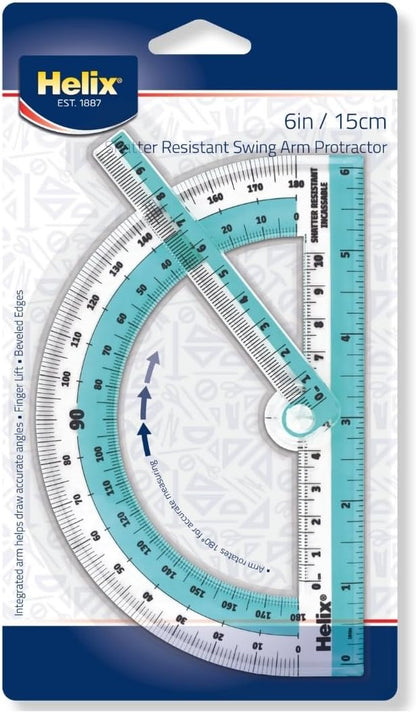 Helix - Swing Arm Protractor - 180 Degree Rotation