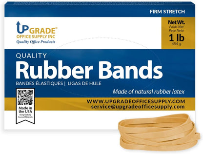 Upgrade Office Supply UPG22564PK3 Rubber Bands, Size 64 (3-1/2 x 1/4), 960 Bands, 1 lb 3-Box, USA