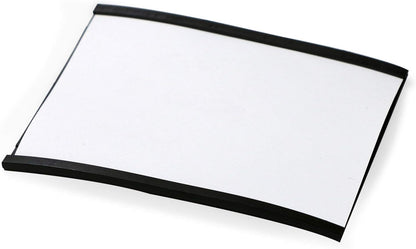 SmartSign (10-Pack) Magnetic C Channel Card Label Holders - 3" x 4" Metal Racks and Shelf Label Holders with Paper Inserts