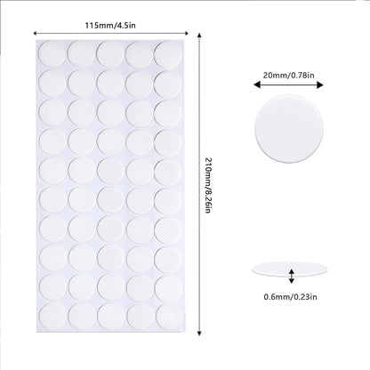 Adhesive Stick dots Two-Sided Sided Mounting Putty Stick Tack for Wall Hanging Crafts Balloons Festival Party Decorations,Clean Removable(0.78"*0.78"-500)