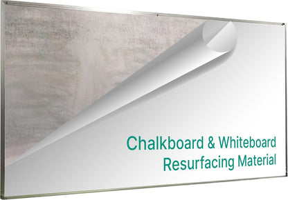 Everase Dry Erase Whiteboard Resurfacing Film Roll (21 ft x 50") – Peel & Stick, Converts Chalkboards & Stained Whiteboards, Durable, Scratch/Stain-Resistant, Eco-Friendly, Refinish in 30 Mins.