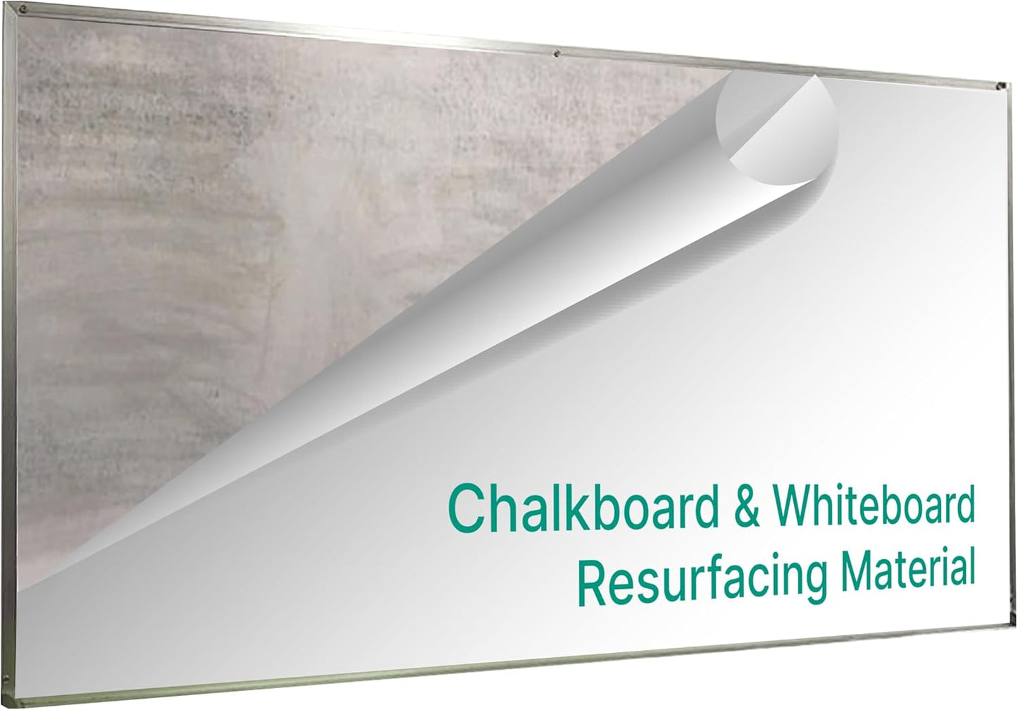 Everase Dry Erase Whiteboard Resurfacing Film Roll (56 ft. x 50") – Peel & Stick, Converts Chalkboards & Stained Whiteboards, Durable, Scratch/Stain-Resistant, Eco-Friendly, Refinish in 30 Mins.