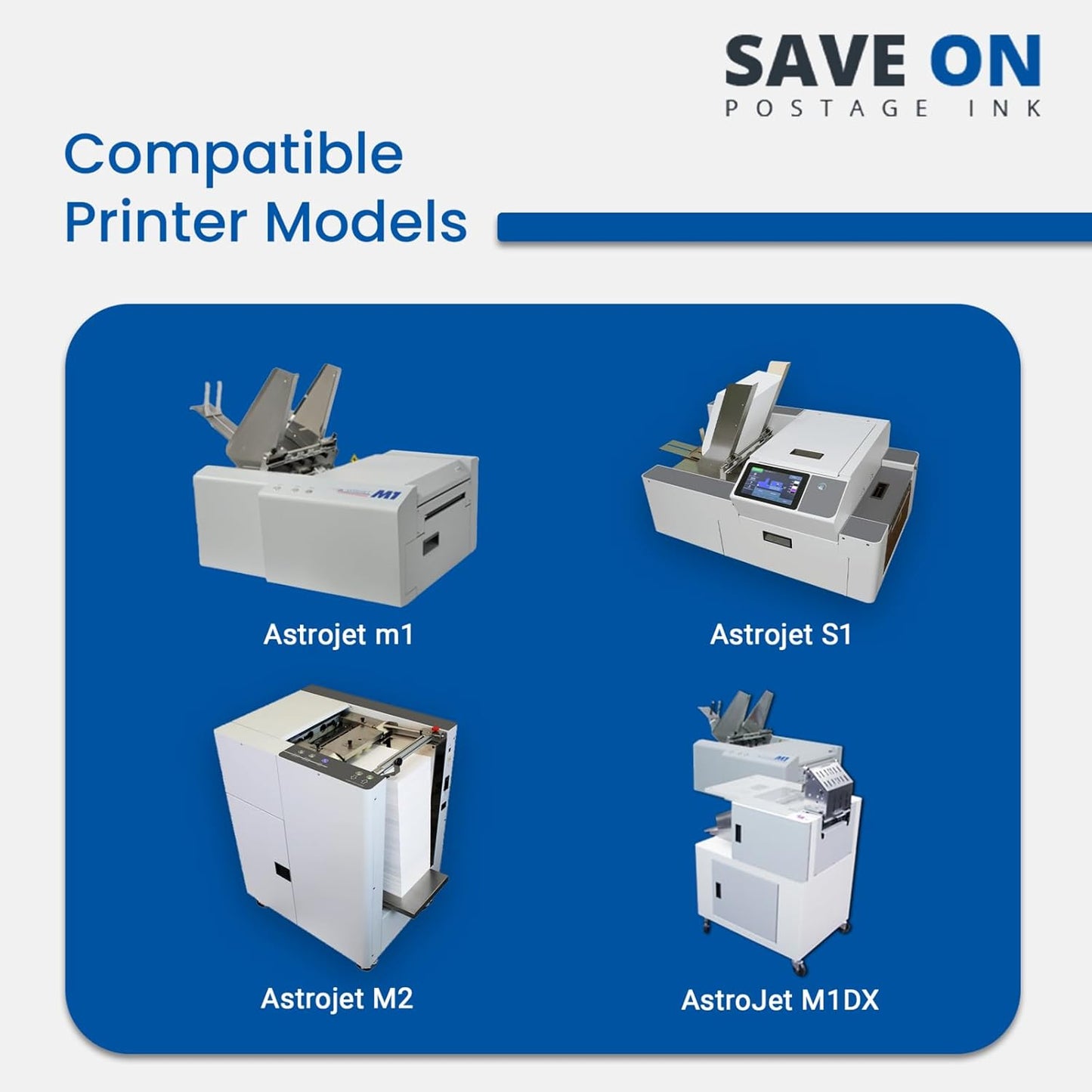 Save On Postage Ink, (2 Pack High Capacity Magenta Ink Tank Compatible with Astro 123-2414, for M1 AstroJet M2 AstroJet S1 and AstroJet M1DX