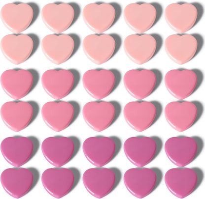 30PCS Heavy Duty Fridge Magnets - Small Cute Refrigerator Magnets for Whiteboard, Lockers & Kitchen, Cute Strong Magnets - Mini Decorative Magnet for Home, School, Office, Crafts, Locker (Pink)