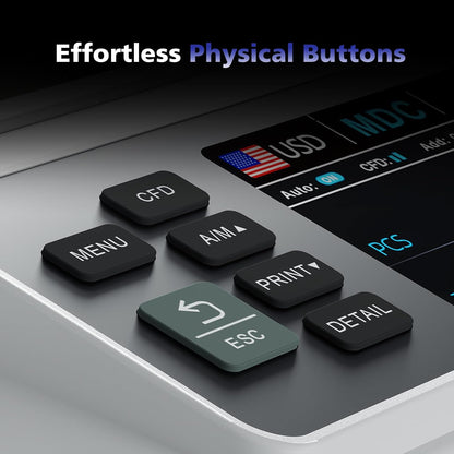 N71 Money Counter Machine Mixed Denomination, Dual-Display Mixed Denomination Value Counting Machine with UV/MG/IR/DD Counterfeit Detection, USD, EUR, MXN, GBP and CAD Business Money Counter