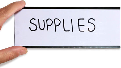 SmartSign Magnetic 'C' Channel Label Holders | 2.5" x 6" Pack of 10