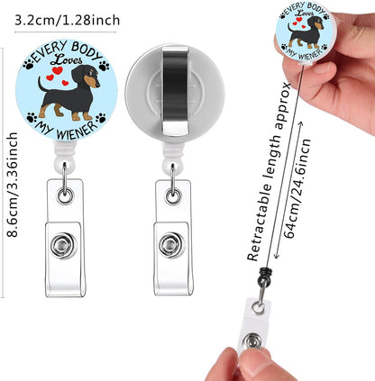 16pcs Badge Reels Retractable Badge Holders,Id Badge Holders Retractable with Clip,Cute Badge Reel for Men,Women,Girls 10