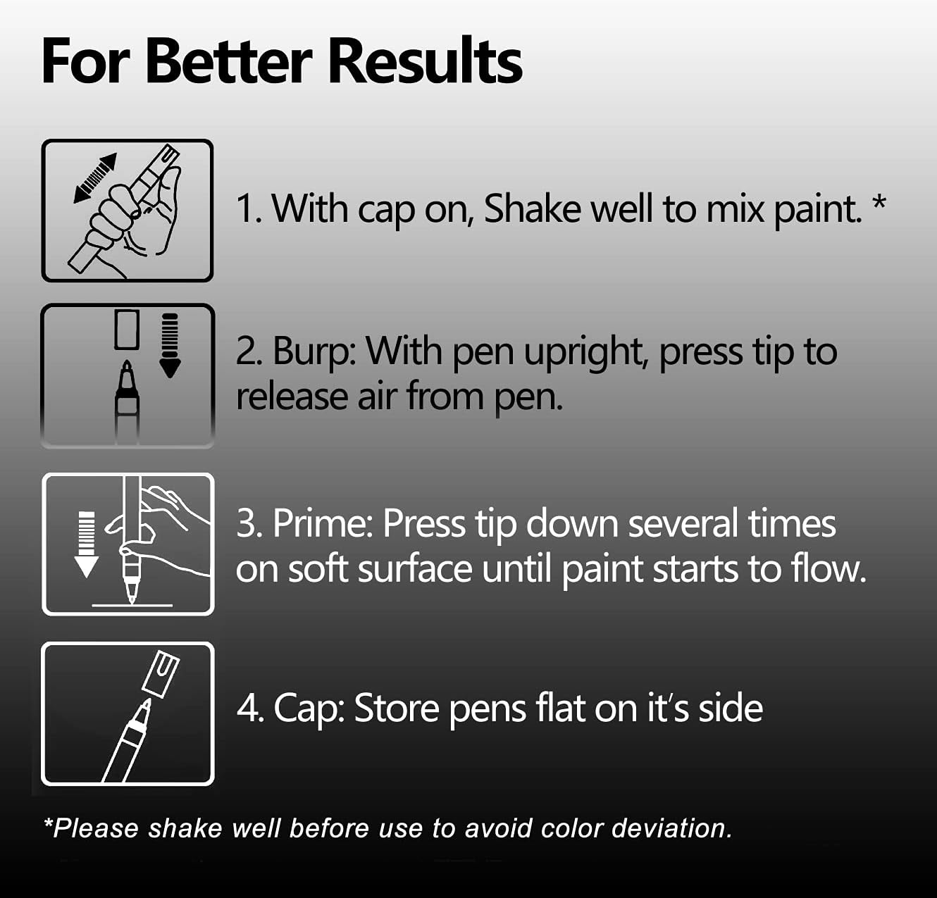 Silver Marker Paint Pens - 6 Pack Acrylic Silver Permanent Marker, 0.7mm Extra Fine Tip Paint Pen for Art project, Drawing, Rock Painting, Stone, Ceramic, Glass, Wood, Plastic, Metal, Canvas DIY Craft