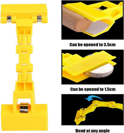 5pcs Sign Clips Clip Holder Sign Holder Clip Paper Holder for Table Top Clip On Sign for Paper Holder Computer Monitor Handy Artist Supplies Holder(5pcs Yellow)