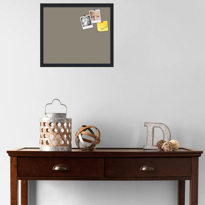 PinPix 20x17 Inch Cork Bulletin Board. This Decorative Framed Pin Board Comes with Pewter Design and a Satin Black Frame. Ideal for Home Office Decor or Message Board (PinPix-1812)