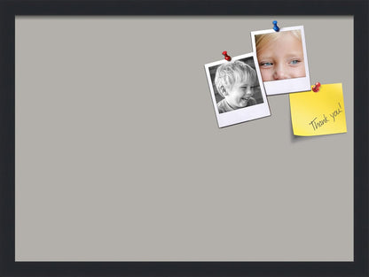 PinPix 22x16 Inch Cork Bulletin Board. This Decorative Framed Pin Board Comes with Dark Stone Design and a Satin Black Frame. Ideal for Home Office Decor or Message Board (PinPix-1808)