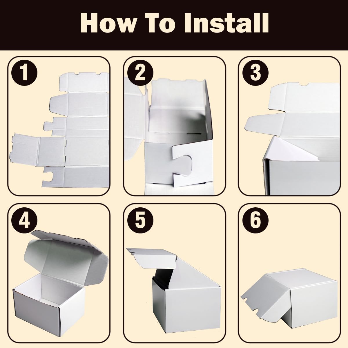 NUMINA 7 Pack 350 Small Card Storage Box, Heavy Duty Cardboard Game Card Organizer with Dividers for TCG, MTG, Sports & Trading Cards, Shipping Boxes for Collectors & Sellers