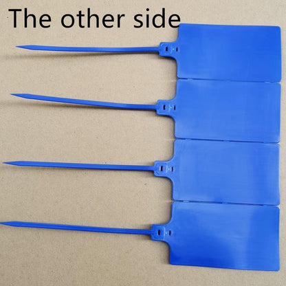 Plastic Seals Shipping Tags Logistics Use Big Sign Tie Large Label Tie, 255mm Total Length, Package of 100pcs (Navy Blue)
