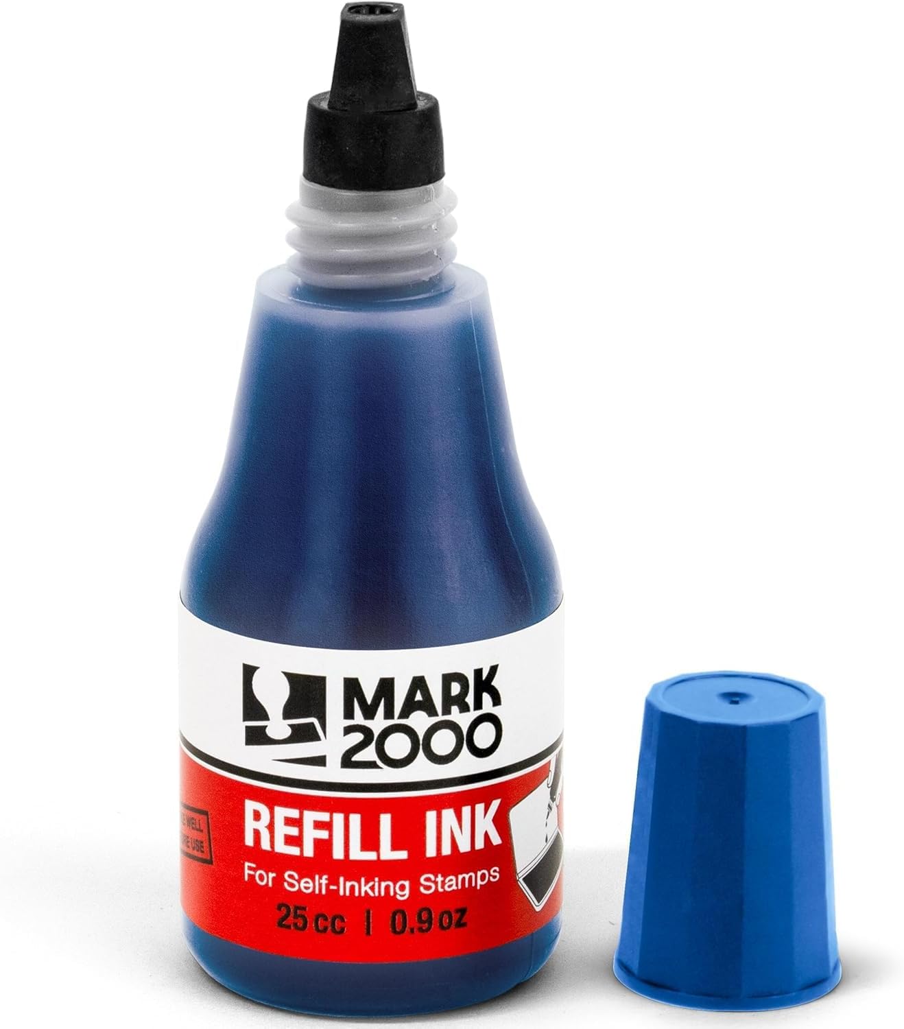 Self-Inking Refill Ink - 2 Pack - Blue - 25cc (0.9oz)