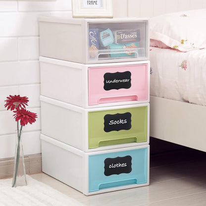 ONUPGO 20 Pack Chalkboard Labels, 4" x 3" Reusable Blackboard Stickers, Waterproof Chalkboard Sticker for Jars, Parties Decoration, Craft Rooms, Weddings, Storage, Organize Your Home & Kitchen