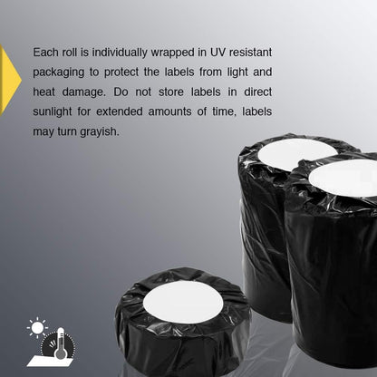 BETCKEY - 1.5" x 0.85" All Purpose Labels Compatible with Zebra & Rollo Label Printer,Premium Adhesive & Perforated[Yellow, 6 Rolls, 9000 Labels]