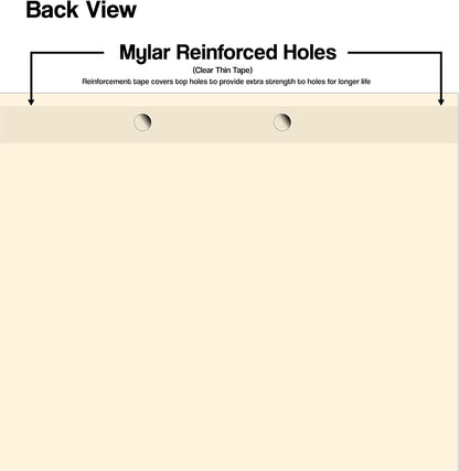 Doctor Stuff - Stock Medical Chart Dividers, 65 Sets of 6 Popular Healthcare Index Tabs, Bottom Tab, 8-1/2" x 11-3/8", File Folder Organizer for Nursing Patient Charts & Medical Records