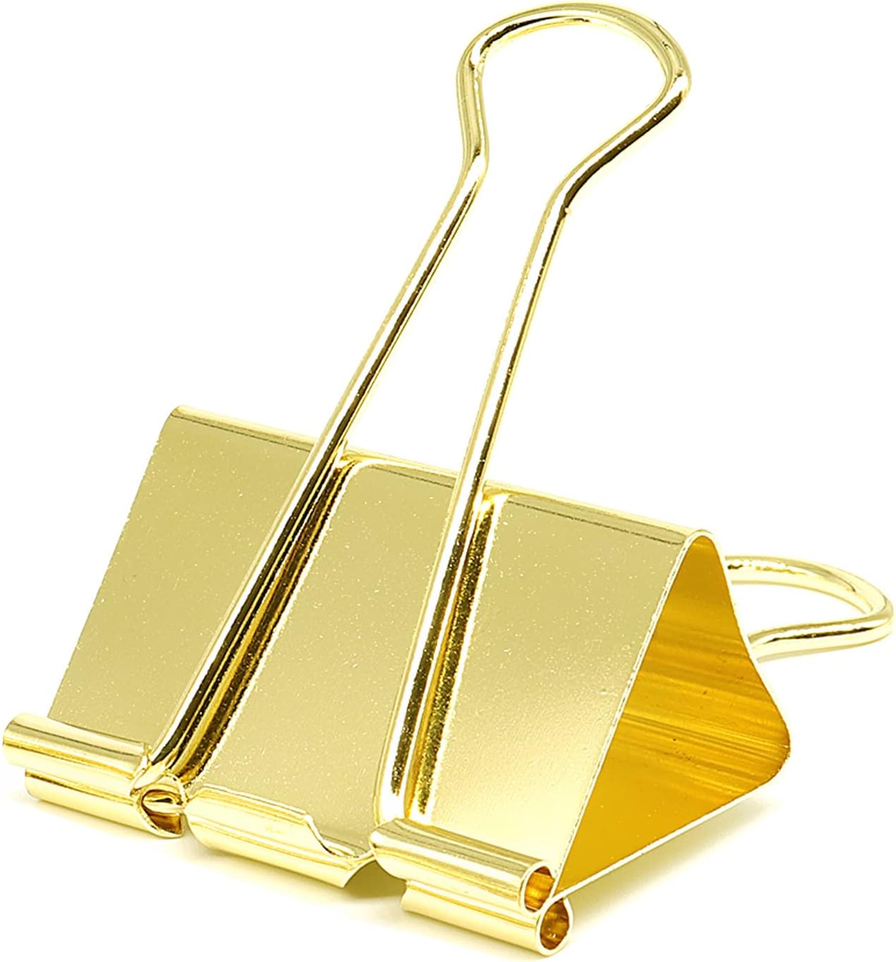 YCVIORING Extra Large Binder Clips 2 Inch (6 Pack), Big Paper Clamps for Office and School, Gold
