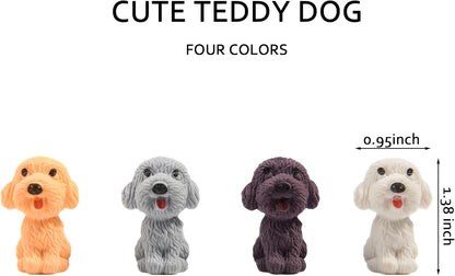 24 Pcs Animal Pencil Erasers Toppers,Pencil Top Erasers,3D Cute Dog Cap Easters Desk Pet Erasers for Kids