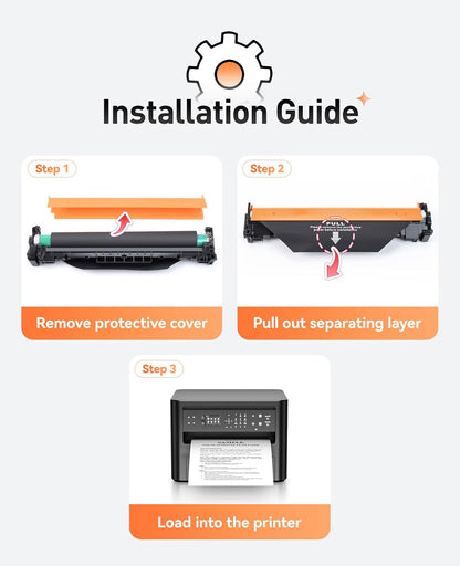 19A CF219A Drum Unit (Not Toner) Black 2-Pack High Yield Replacement for HP 19A CF219A Imaging Drum Compatible with HP Laserjet Pro MFP M130fn M130fw M130nw M130a M102w M102a M130 M102 Series Printer