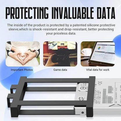 Portable External Hard Drive Storage Expansion Mobile HDD USB 3.0 for PC, Mac, Desktop, Laptop, PS4, PS5, Xbox One X/S, Xbox 360, Xbox Series X/S, Office & Game (Orange, 1TB)