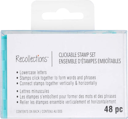 6 Pack: Clickable Lowercase Stamp Set by Recollections®