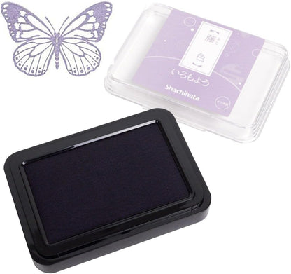 IROMOYO Stamp PAD, Traditional Japanese Ink Colour, Oil-Based Ink pad - Pale Violet