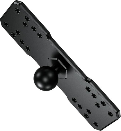 BRCOVAN 1'' Ball Fish Finder Mount, Aluminum Alloy Universal Marine Electronic Plate, Fit for RAM Mounts B Size 1 Inch Ball Double Socket Arm, Fit for Garmin, Lowrance, Humminbird, Raymarine and More
