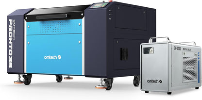 OMTech 60W CO2 Laser Engraver, 28"x20" Laser Engraving Machine with Autofocus 2 Way Pass-Throughs Built-in Air Assist, Commercial Laser Cutting Etching Machine for Wood Glass Acrylic Leather More