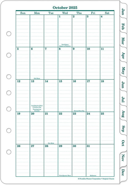 FranklinCovey - Original Weekly Ring-Bound Planner (Classic, Oct 2025 - Sep 2026)