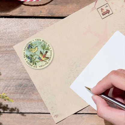 Colorful Images Botanical Brights Return Address Mailing Labels, Personalize with Name & Addresses, Set of 144 Self Adhesive, Easy Peel Flat Label Sheets, 1-½" Across, 4 Designs